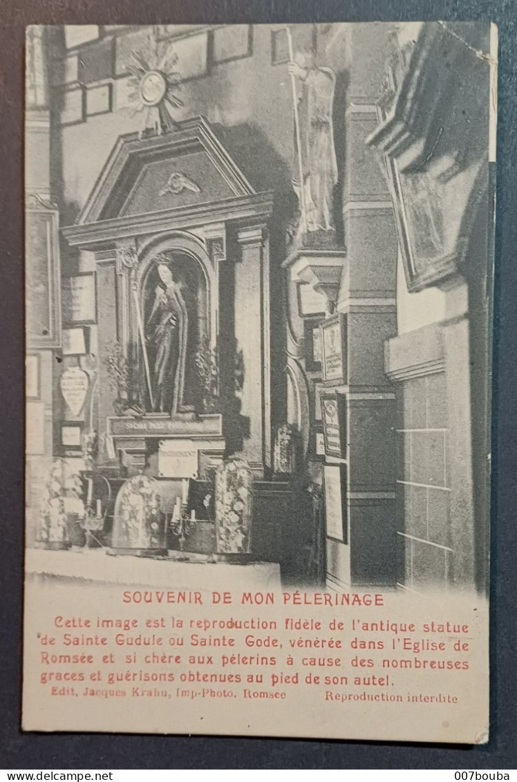 ROMSÉE ( FLÉRON) / AUTEL DE L'ÉGLISE / EDIT. JACQUES KRAHN / VOYAGEE 1909 - Fléron