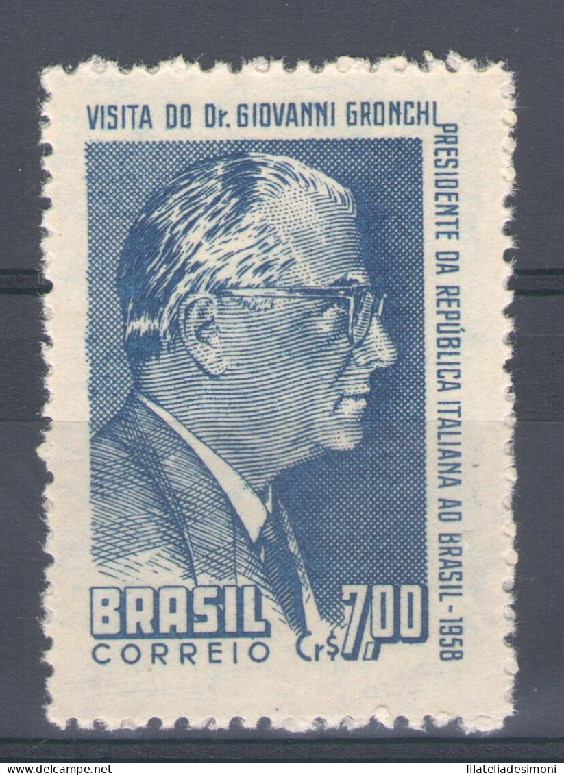 1958 Brasile Amicizia Italo-Brasiliana Emissione Congiunta 1 Val. MNH** - Gezamelijke Uitgaven