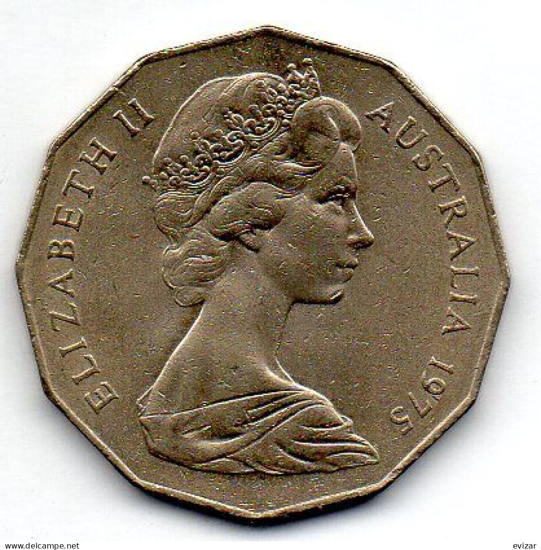 AUSTRALIA, 50 Cents, Copper-Nickel, Year 1975, KM # 68 - 50 Cents
