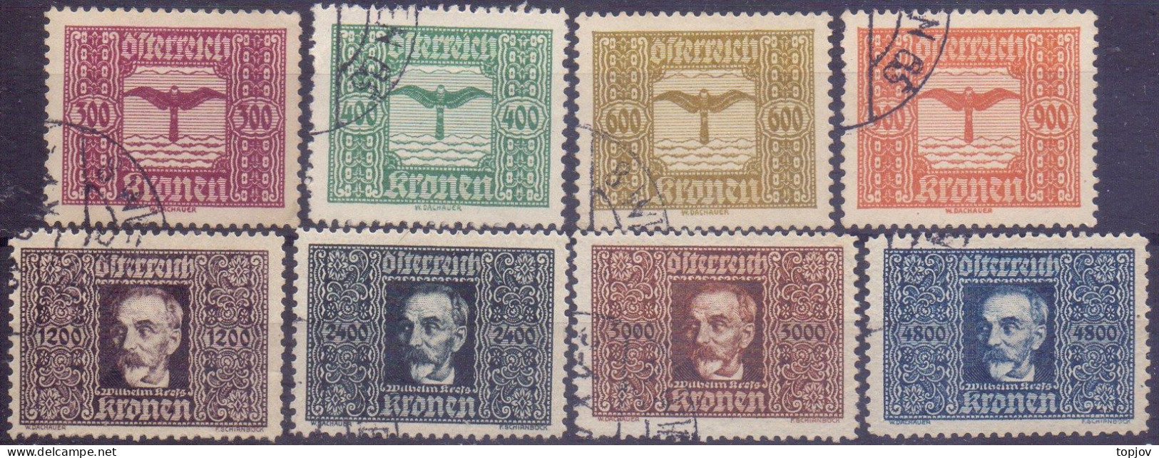 AUSTRIA -  WILHELM KRESS - O - 1922 - Used Stamps