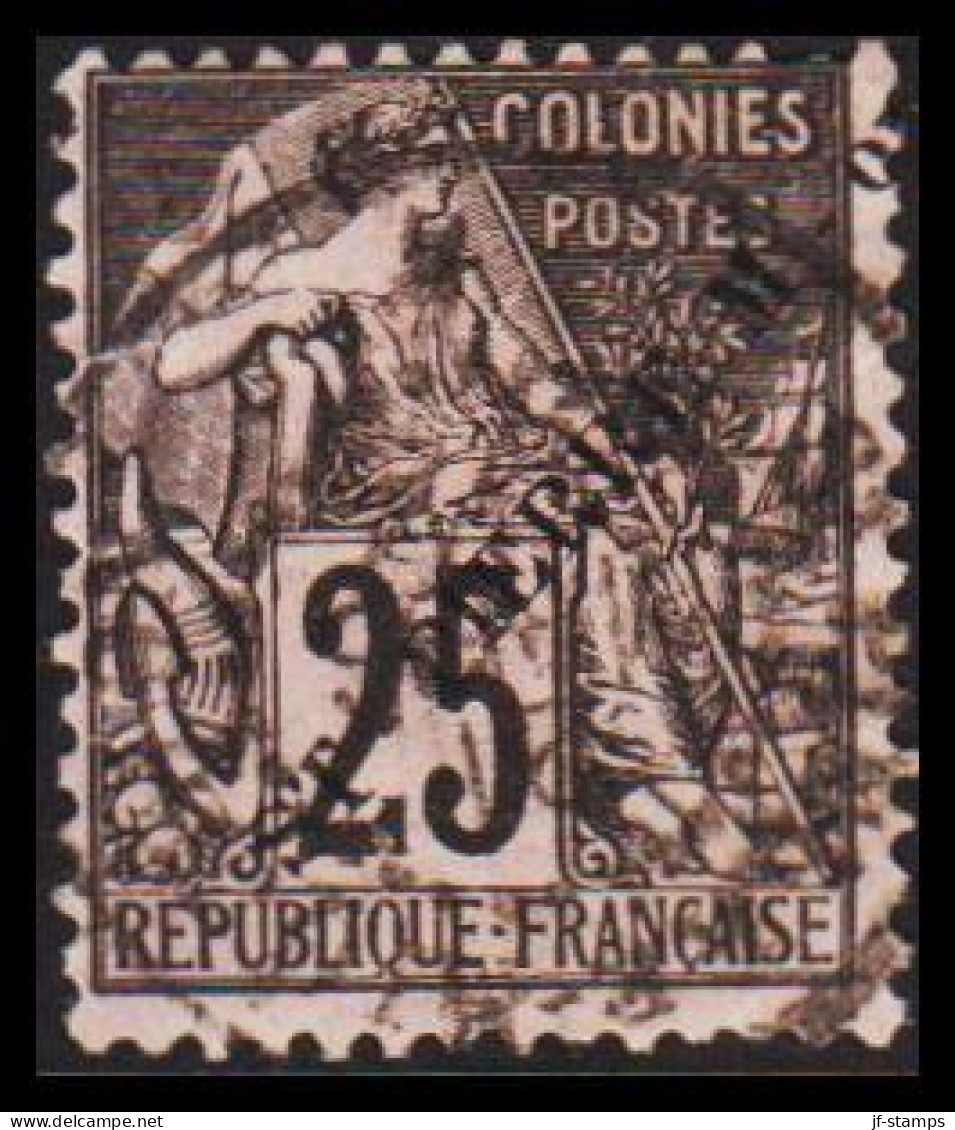 1891. SAINT-PIERRE-MIQUELON. ST-PIERRE M. On On 25 C COLONIES POSTES.  - JF537367 - Usati