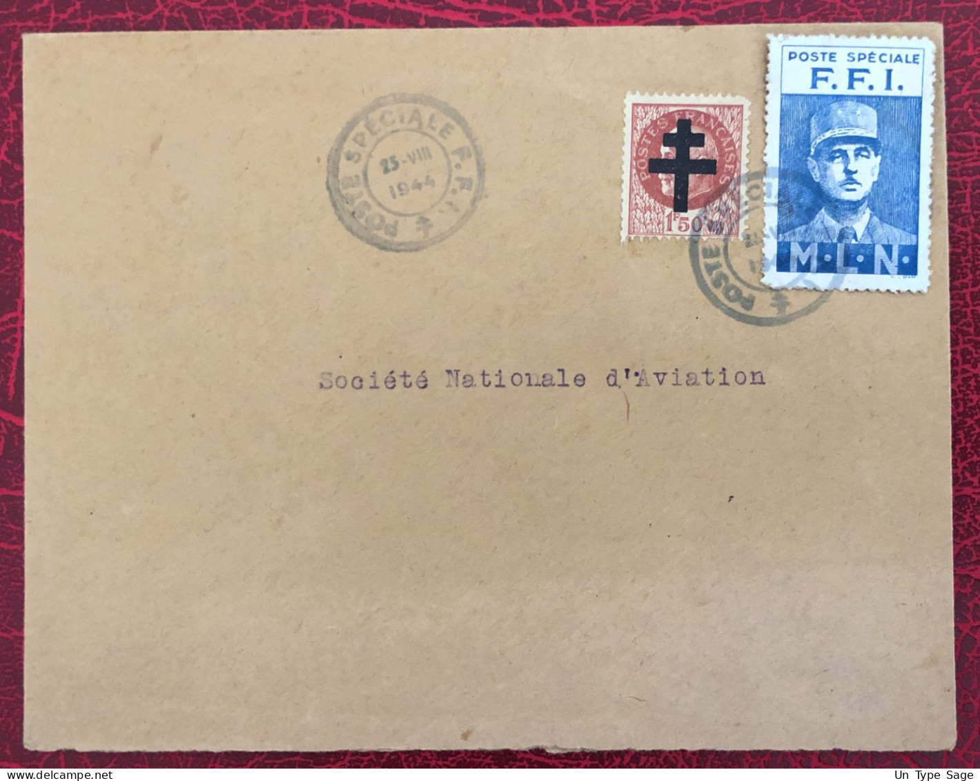 France, POSTE SPECIALE F.F.I. Sur Enveloppe - (B3629) - 2. Weltkrieg 1939-1945
