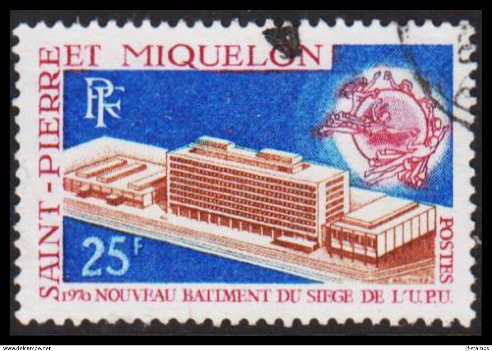 1970. SAINT-PIERRE ET MIQUELON. 25 F UPU..   (Michel 451) - JF537418 - Lettres & Documents