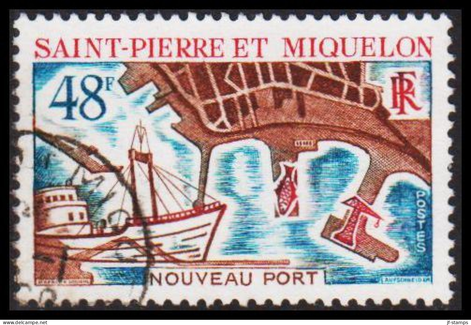 1967. SAINT-PIERRE-MIQUELON. NOVEAU PORT 48 F. - JF537419 - Brieven En Documenten