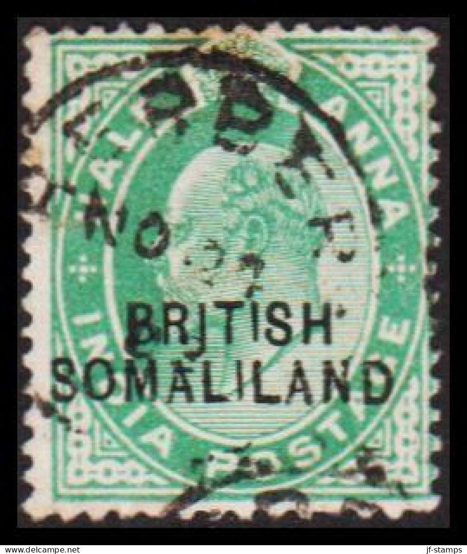 1903. BRITISH SOMALILAND. Edward VII. HALF ANNA  (Michel 14) - JF537468 - Somalilandia (Protectorado ...-1959)