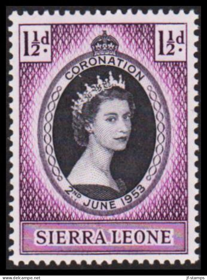 1953. SIERRA LEONE. Elizabeth Coronation Hinged.  (MICHEL 175) - JF537483 - Sierra Leone (...-1960)