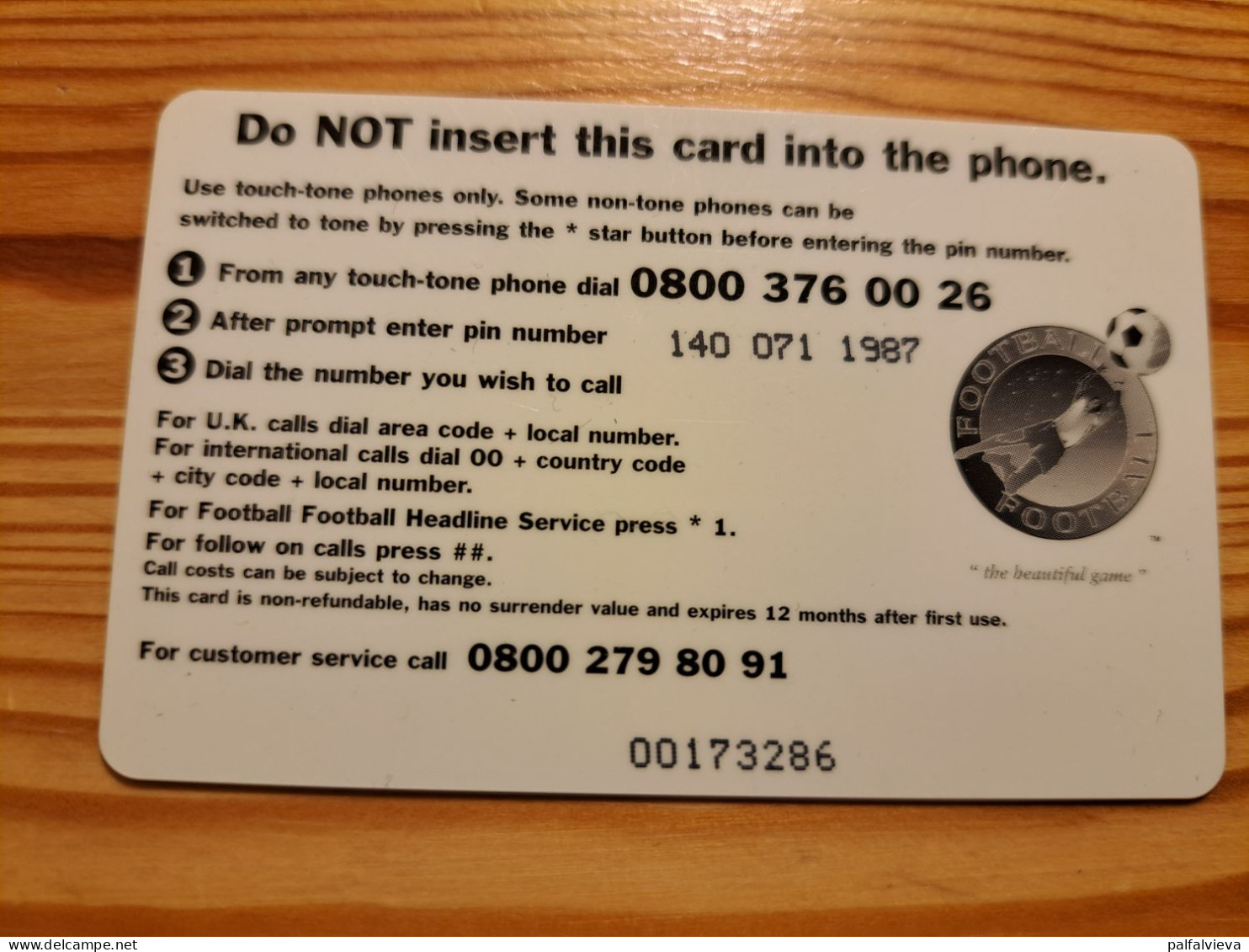 Prepaid Phonecard United Kingdom - Football, Tim Flowers - Emissioni Imprese