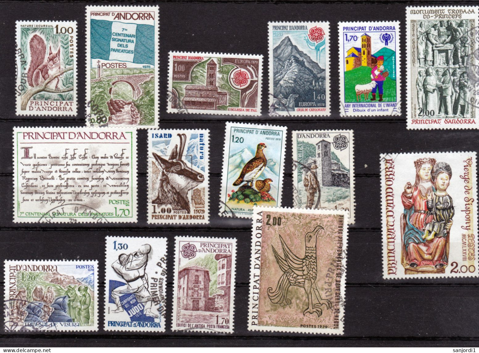 Andorre Française 1978 1979 Années Complètes Oblitérée Used Cote 15.4 - Années Complètes