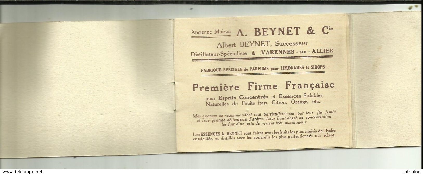 03 . VARENNES SUR ALLIER . CALENDRIER DE 1931 . PUBLICITAIRE DE LA MAISON " ALBERT BEYNET " DISTILLATEUR SPECIALISTE - Petit Format : 1921-40