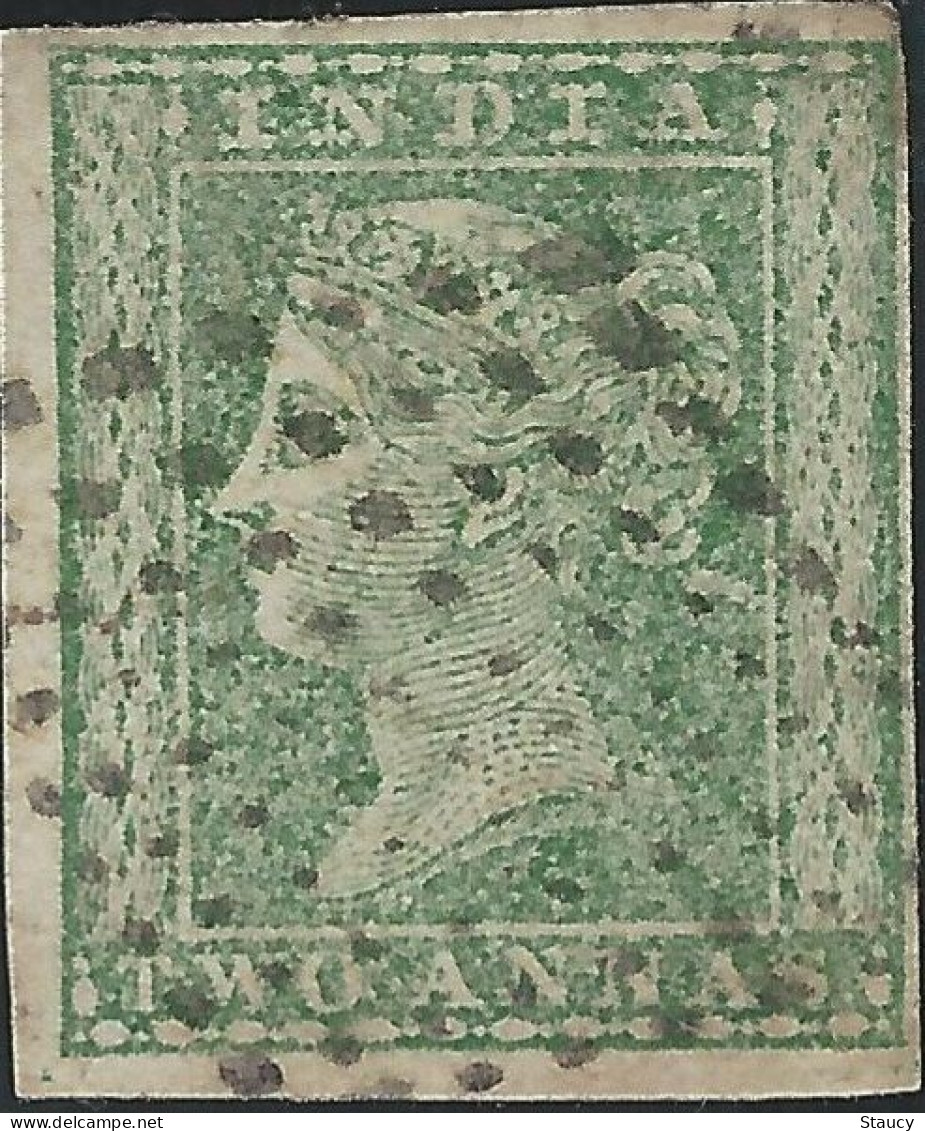 British India 1854 QV 2a Two Anna Litho / Lithograph / Typograph Stamp With 4 Wide Margins With Used As Per Scan - 1854 Britische Indien-Kompanie