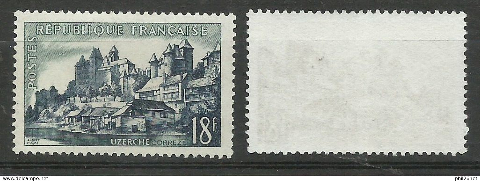 France N°1040  Uzerche  Gris  Neuf  ( * )  B/TB  Le 1040  Type Pour Comparer Voir Scans Soldé ! ! ! - Neufs