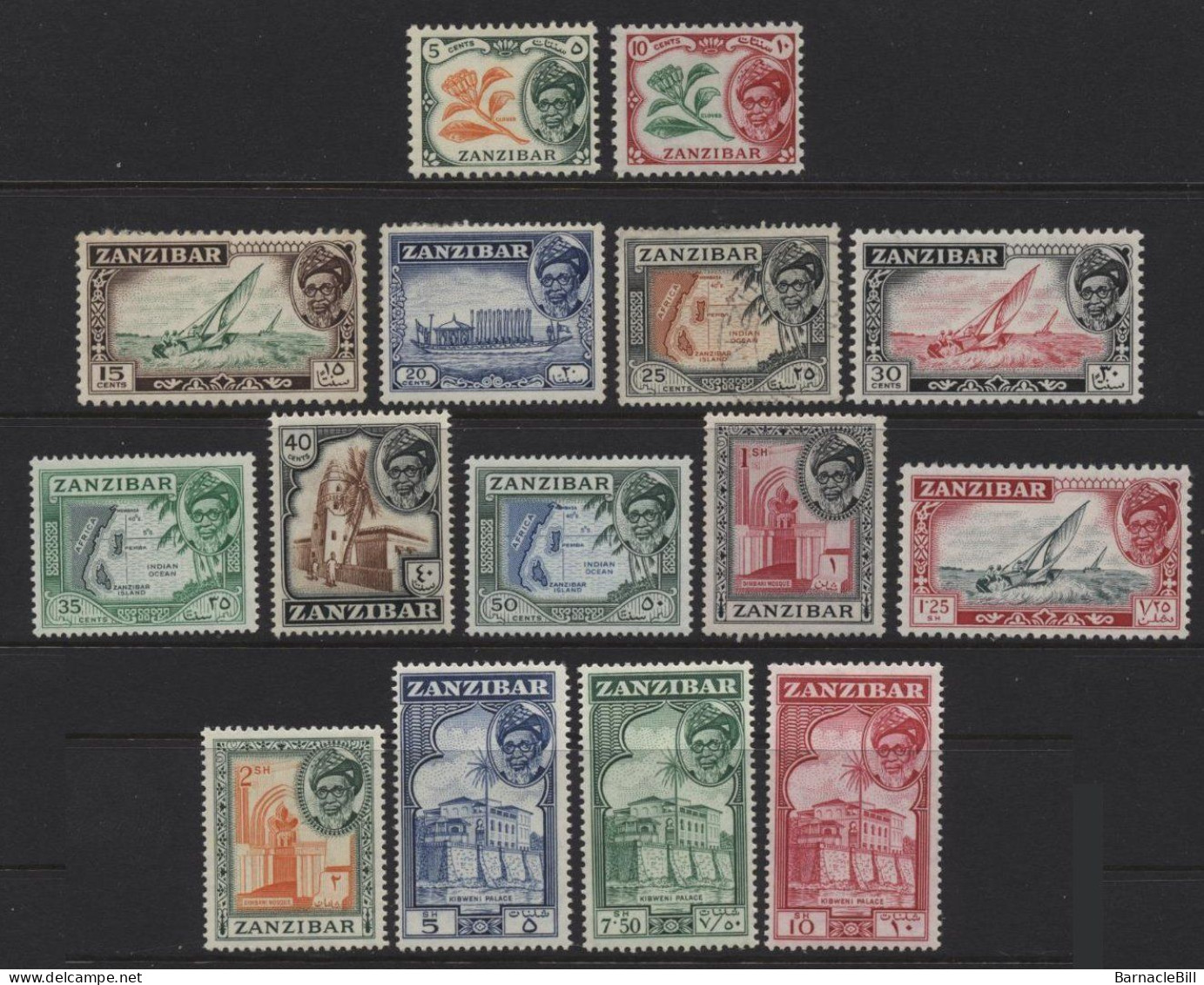 Zanzibar (04) 1957 Set. Mint. Hinged. - Zanzibar (...-1963)