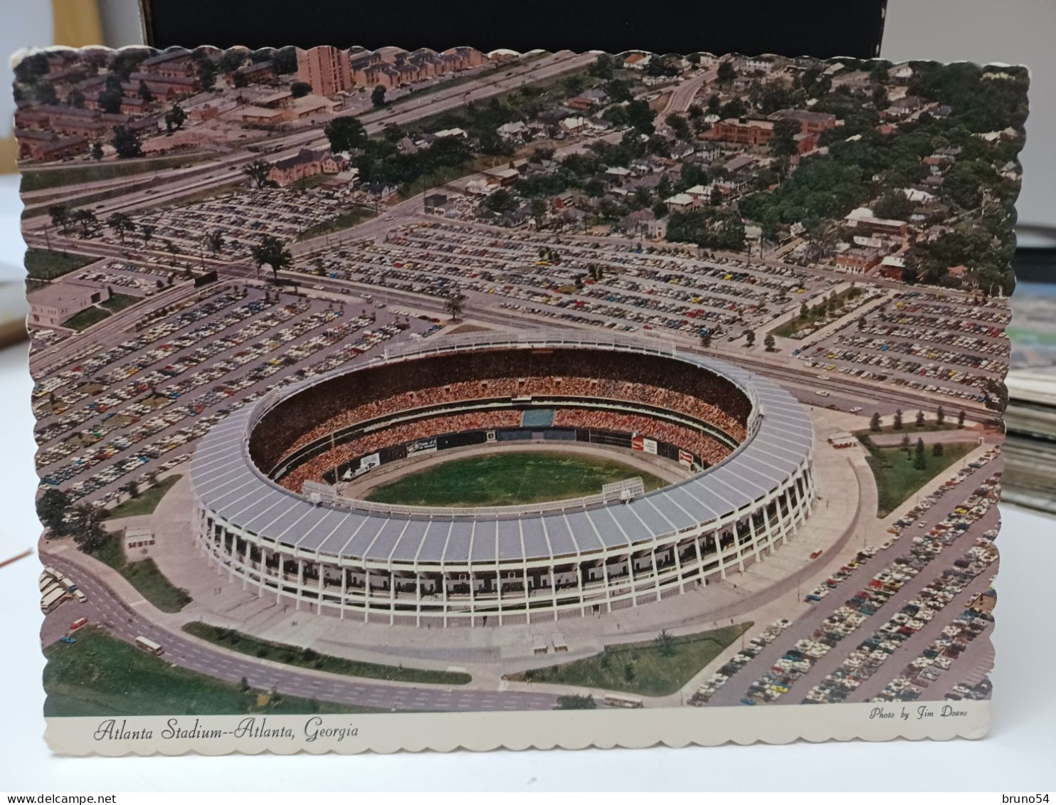 4 Cartoline Stadi  Usa, New Jersey,Atlanta ,Boston Red Sox,Grove Stadium Winston Salem - Stades
