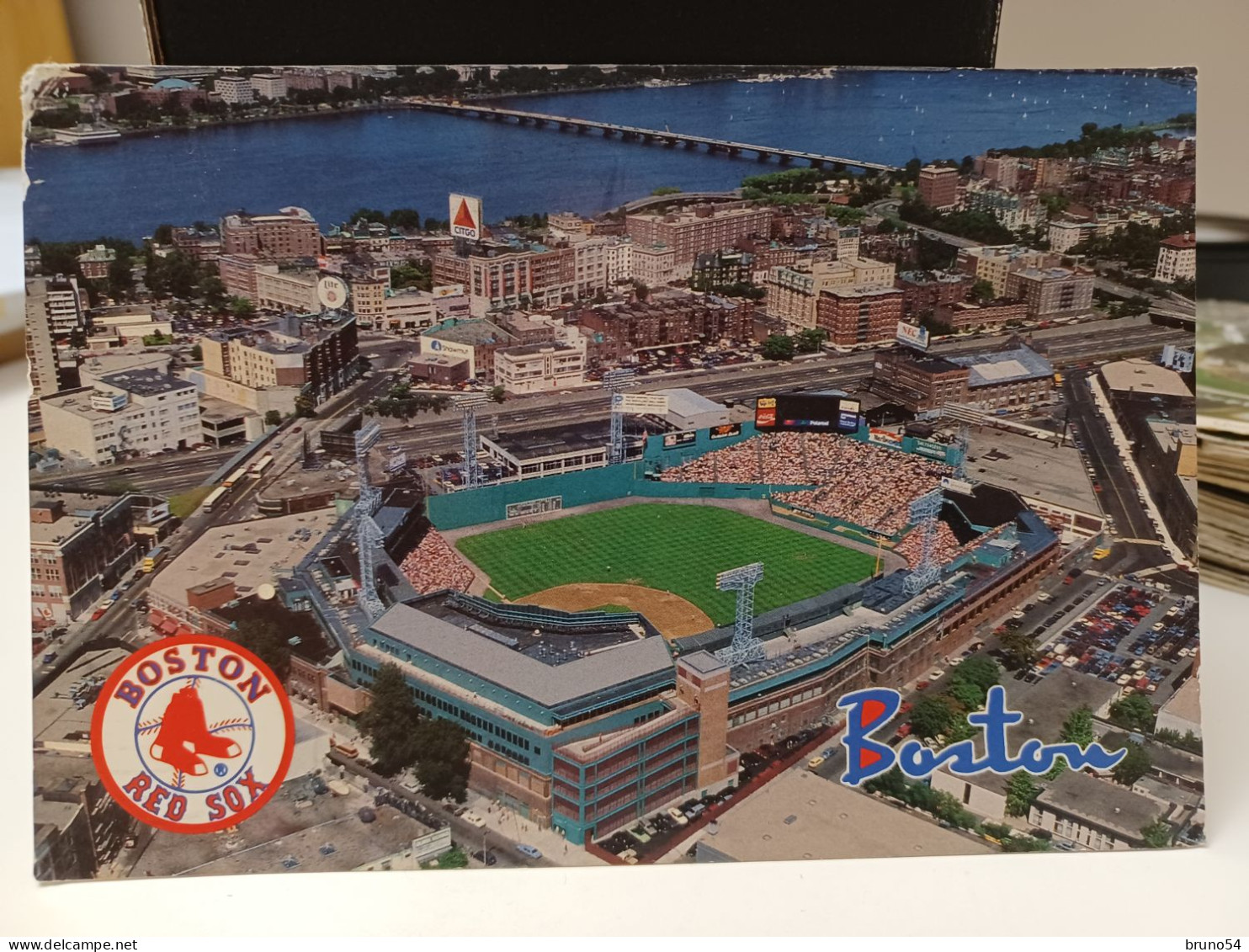 4 Cartoline Stadi  Usa, New Jersey,Atlanta ,Boston Red Sox,Grove Stadium Winston Salem - Stadi