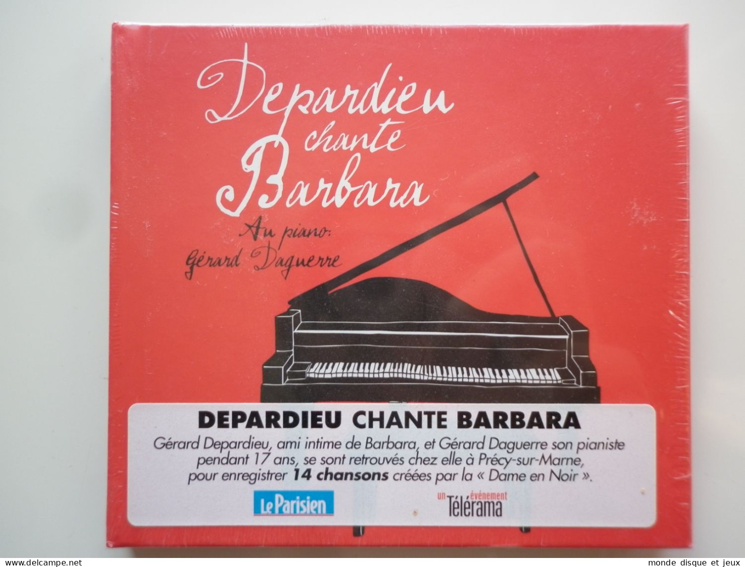 Gérard Depardieu Cd Album Digipack Depardieu Chante Barbara - Sonstige - Franz. Chansons