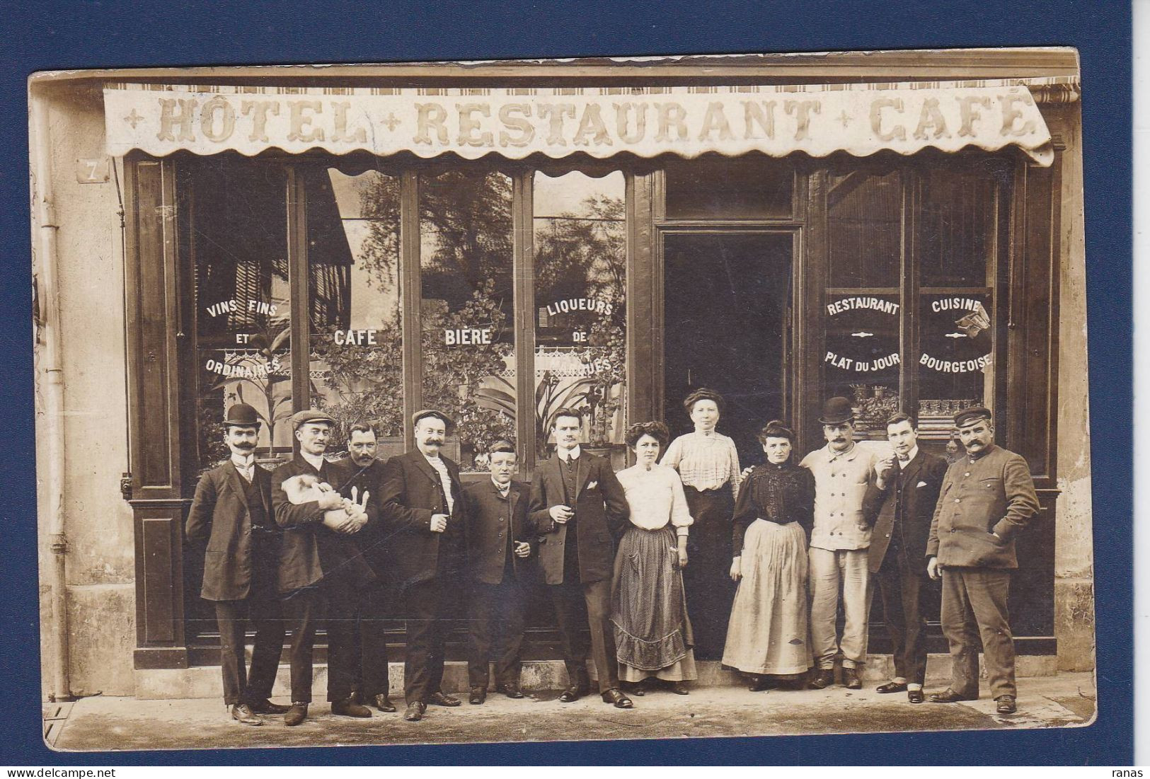 CPA [75] Paris > Carte Photo Commerce Devanture De Magasin Voir Dos - Ohne Zuordnung