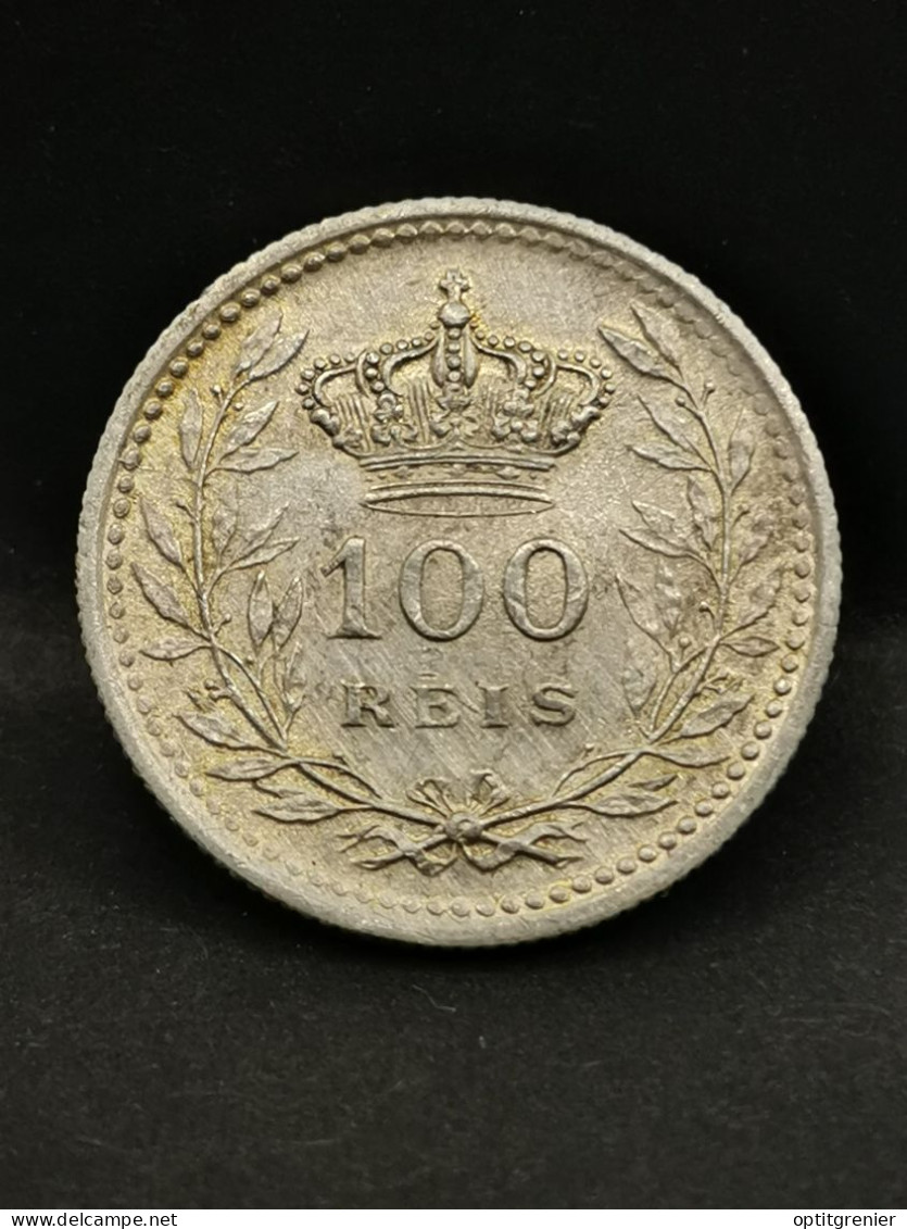 100 REIS ARGENT 1910 MANUEL II PORTUGAL / SILVER - Portugal