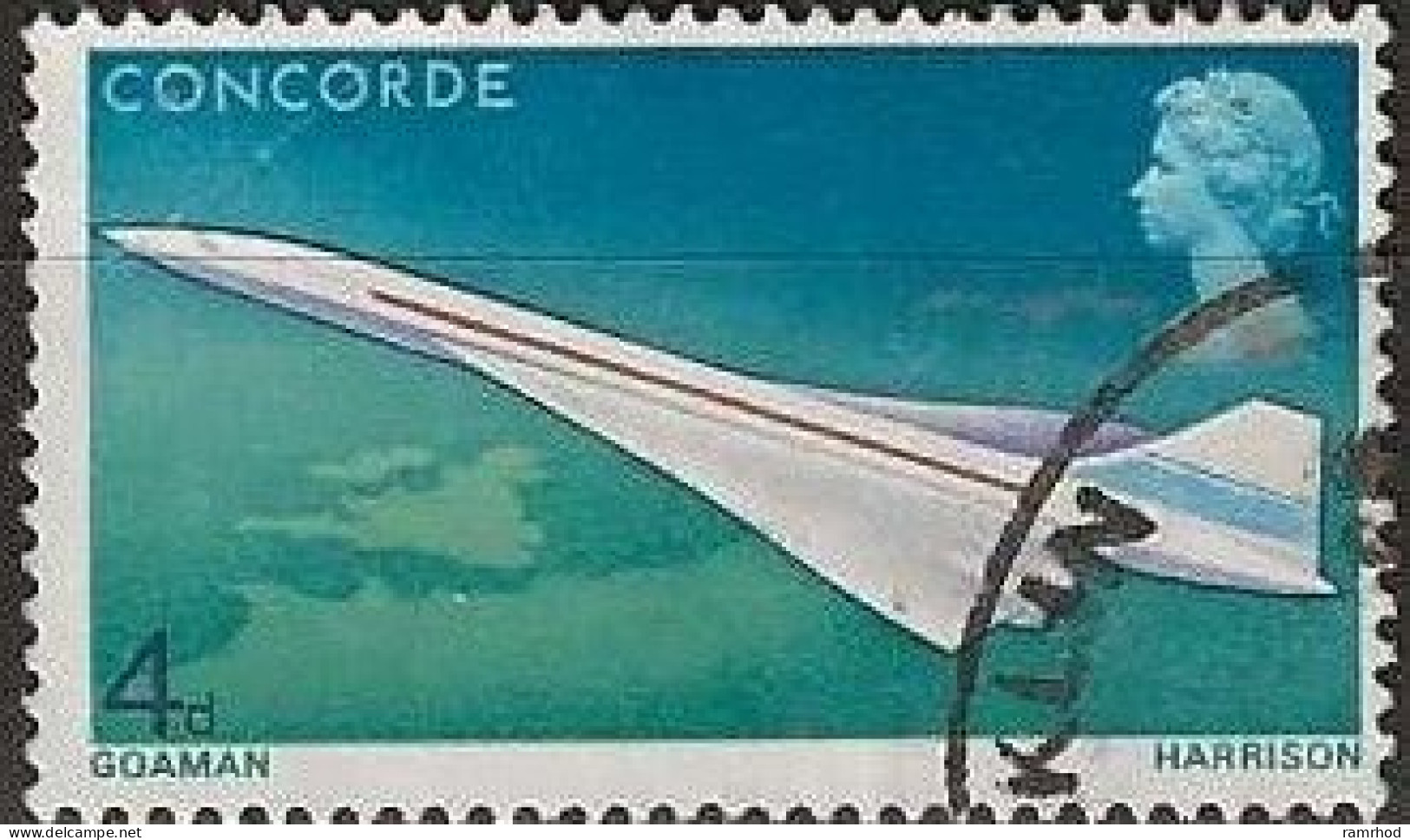 GREAT BRITAIN 1969 First Flight Of Concorde - 4d. - Concorde In Flight FU - Usati