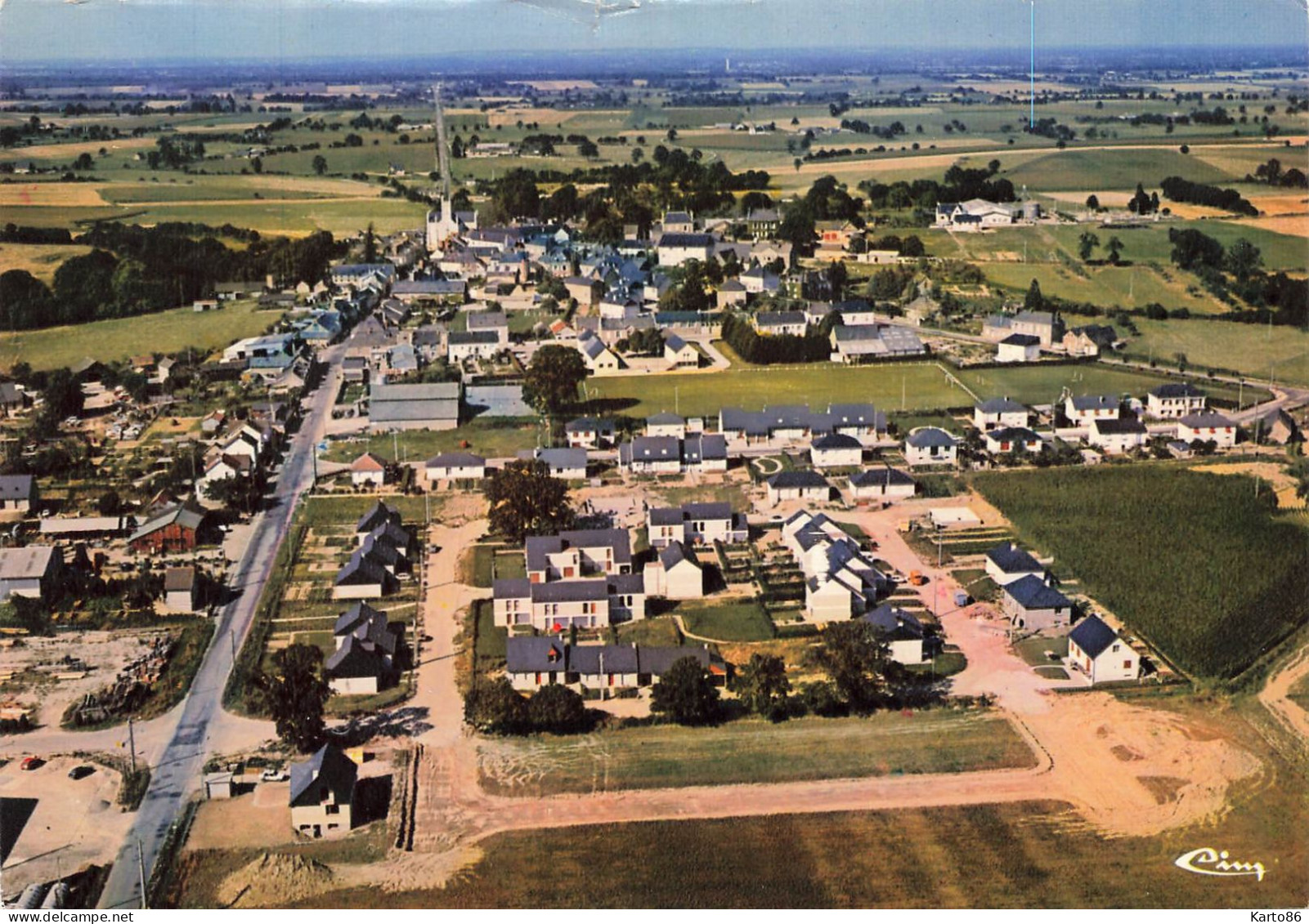 St Aignan Sur Roë * Vue Générale Aérienne Sur La Commune - Saint Aignan Sur Roe