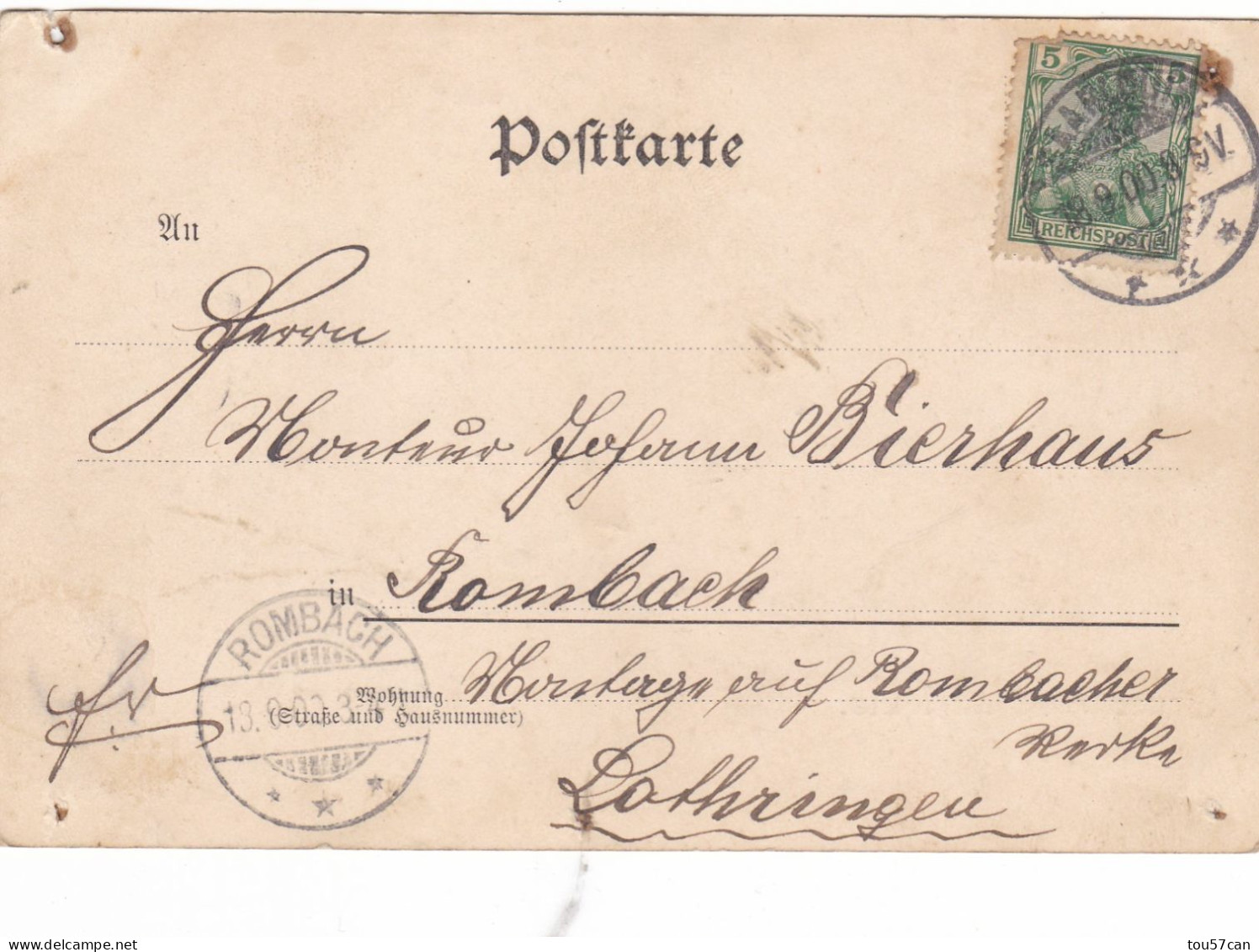 SAARLOUIS - SAAR - DEUTSCHLAND - ANSICHTKARTE - 1900 - GRÜSS AUS SARLOUIS... - Kreis Saarlouis