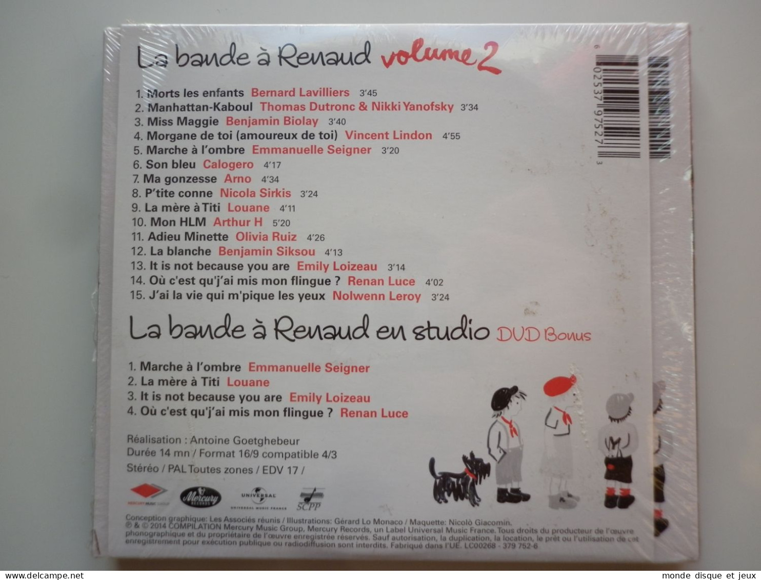 La Bande À Renaud Double Cd Album + 1 Dvd Digipack La Bande À Renaud Volume 2 - Sonstige - Franz. Chansons