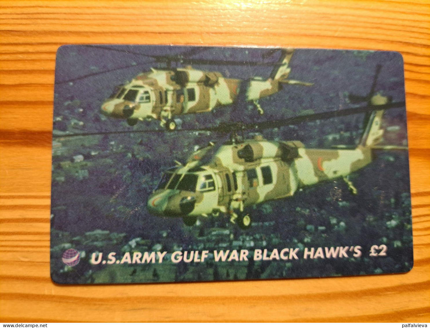 Prepaid Phonecard United Kingdom, International Phonecard - Helicopter, U.S. Army Gulf War Black Hawk's - Emissions Entreprises