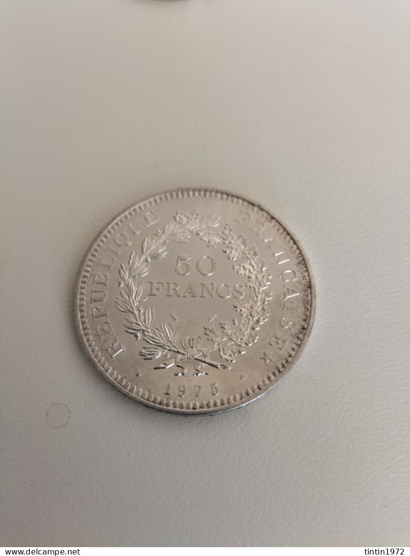 pièces en argent 50 francs années 74