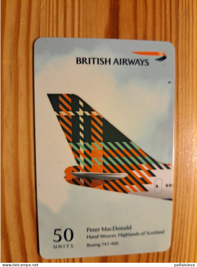 Prepaid Phonecard United Kingdom, Interglobe - Airplane, British Airways, Boeing 747-400 - Emissioni Imprese