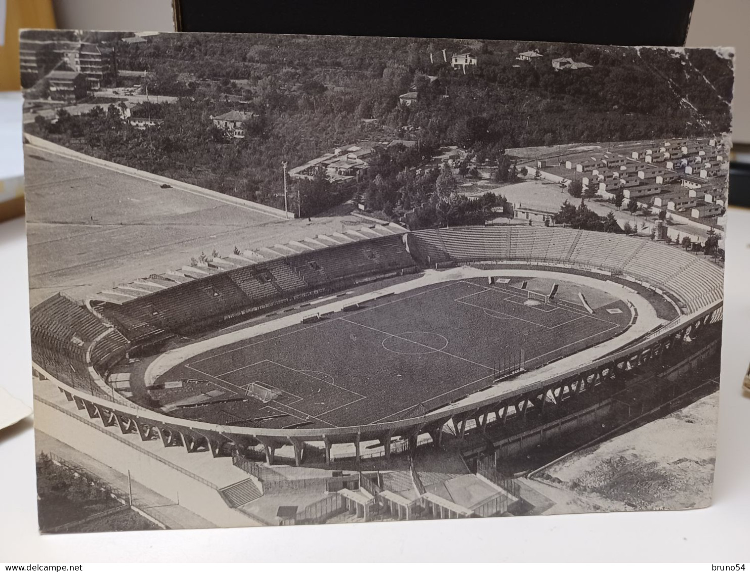 Cartolina Stadio Di Avellino, Angolo Rovinato In Alto A Destra - Avellino