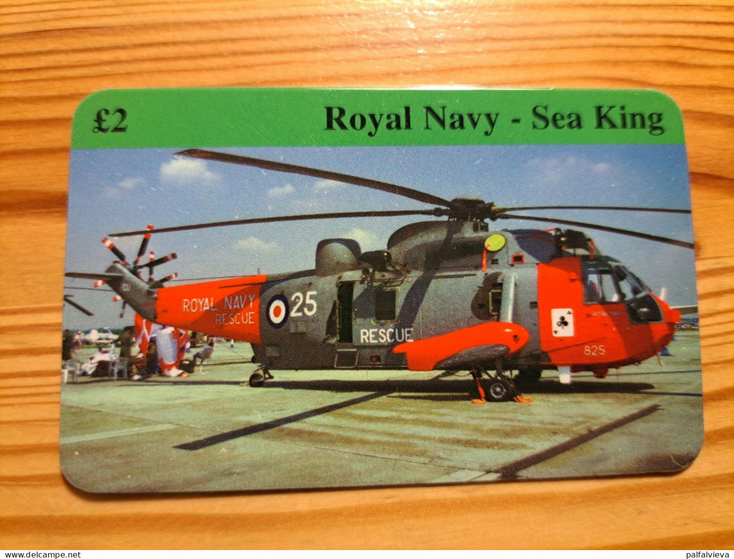 Prepaid Phonecard United Kingdom, Discount Phonecard - Helicopter, Royal Navy, Sea King - Emissions Entreprises