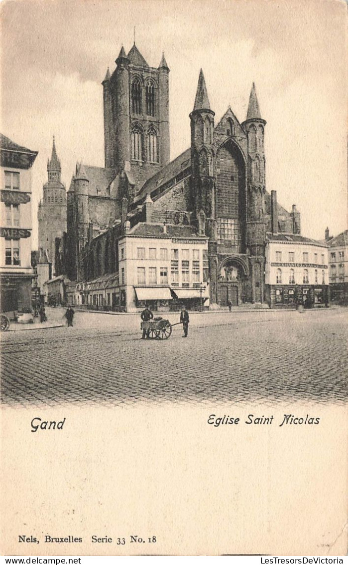BELGIQUE - Gent - Vue Sur L'église Saint Nicolas - Carte Postale Ancienne - Gent