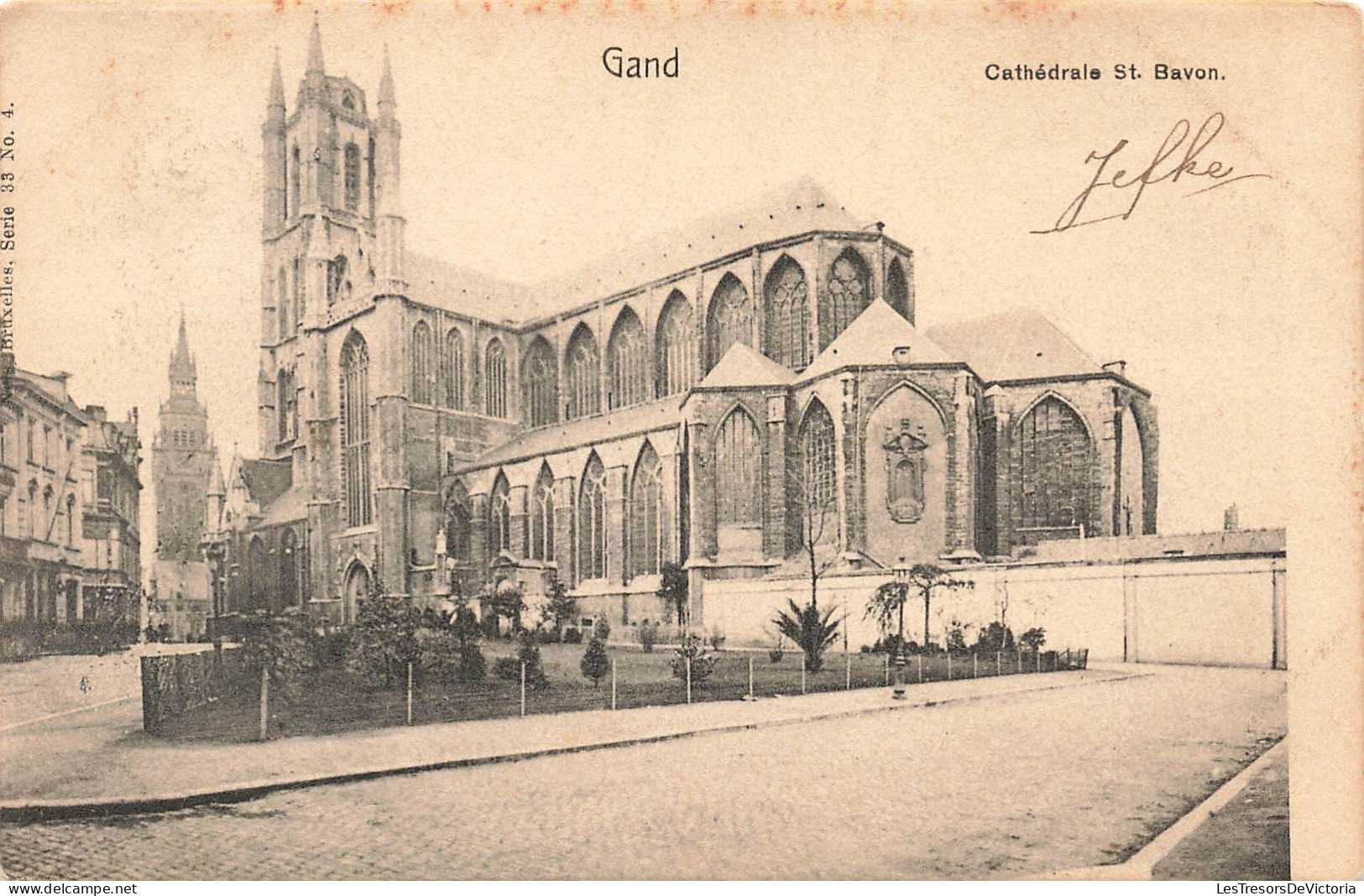 BELGIQUE - Gent - Vue Générale De La Cathédrale Saint Bavon - Carte Postale Ancienne - Gent