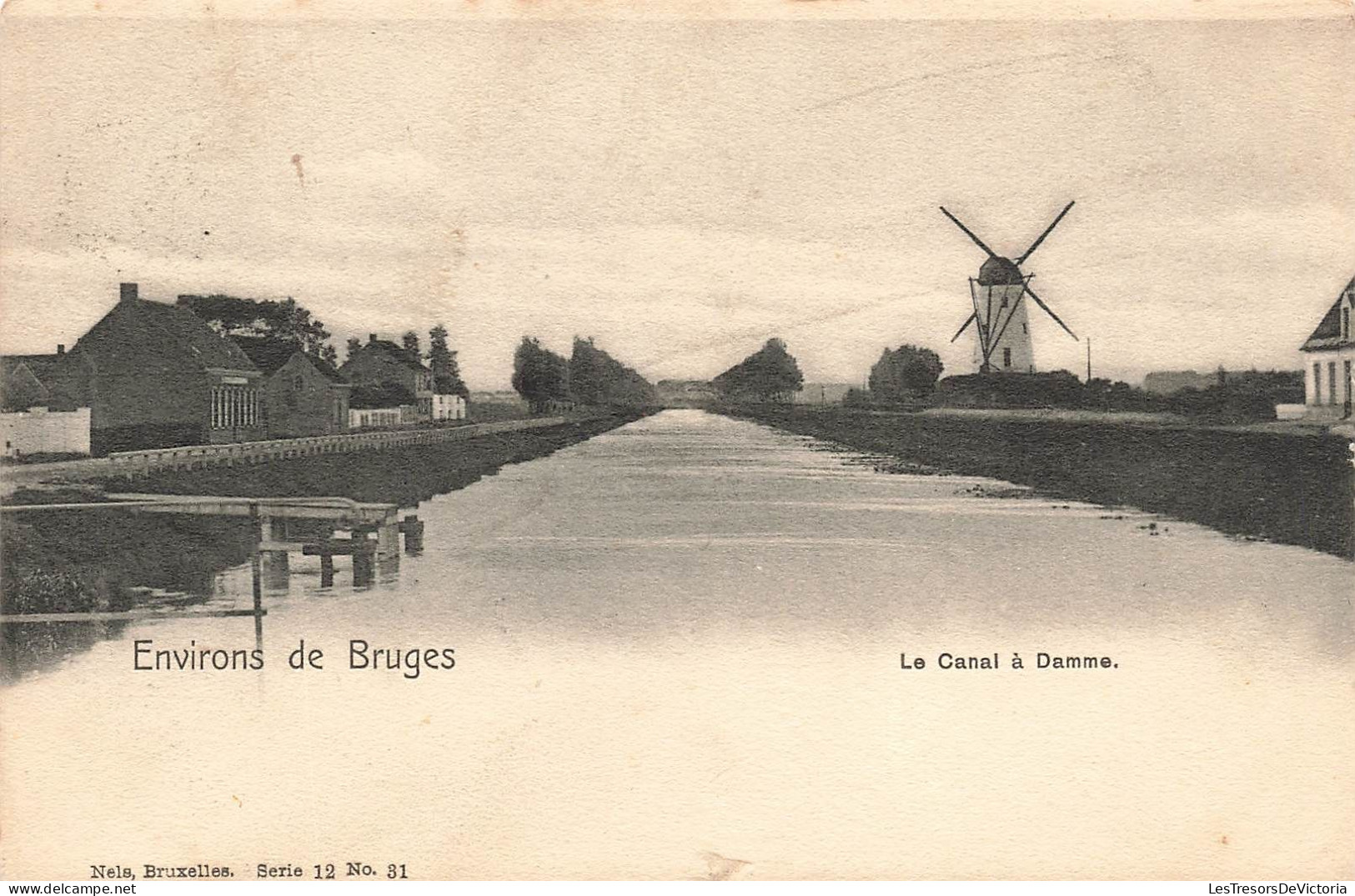 BELGIQUE - Environs De Bruges - Vue Sur Le Canal à Damme - Carte Postale Ancienne - Brugge