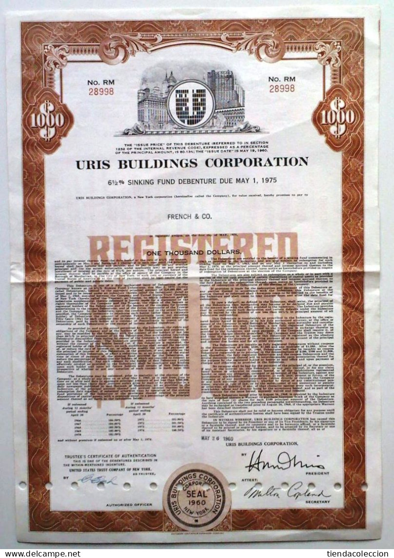 Uris Buildings Corporation - S - V