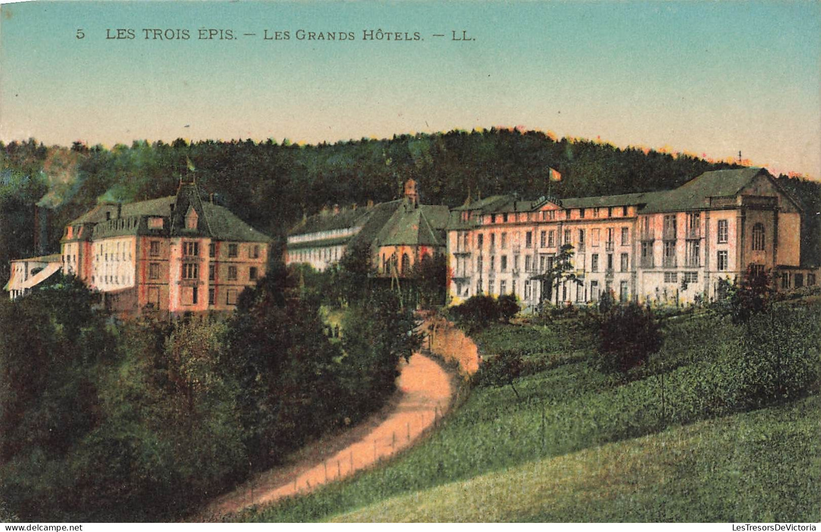 FRANCE - Les Trois Epis - Les Grands Hôtels - LL - Colorisé - Carte Postale - Trois-Epis