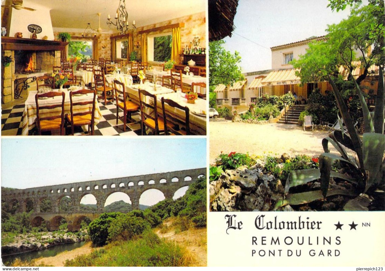 30 - Remoulins - Hôtel Restaurant "Le Colombier" - Multivues - Remoulins