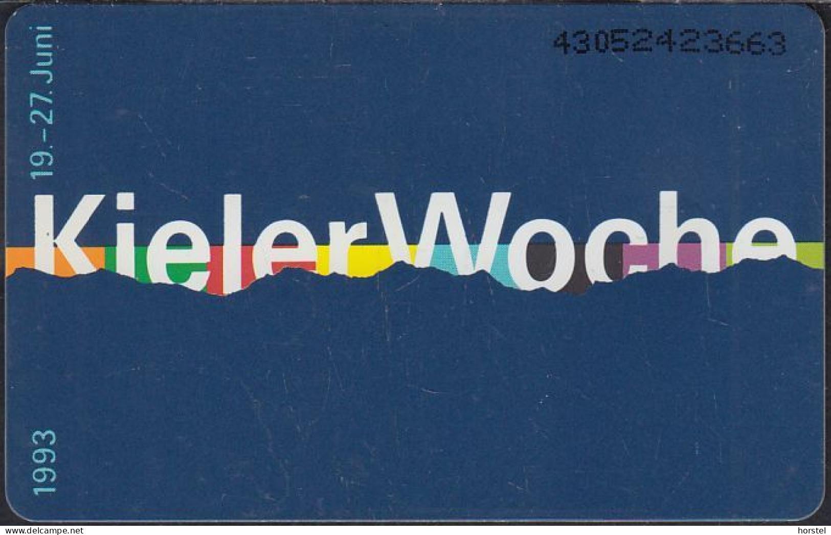 GERMANY P03/93 - Kieler Woche - Segelboot - D1 - P & PD-Series: Schalterkarten Der Dt. Telekom