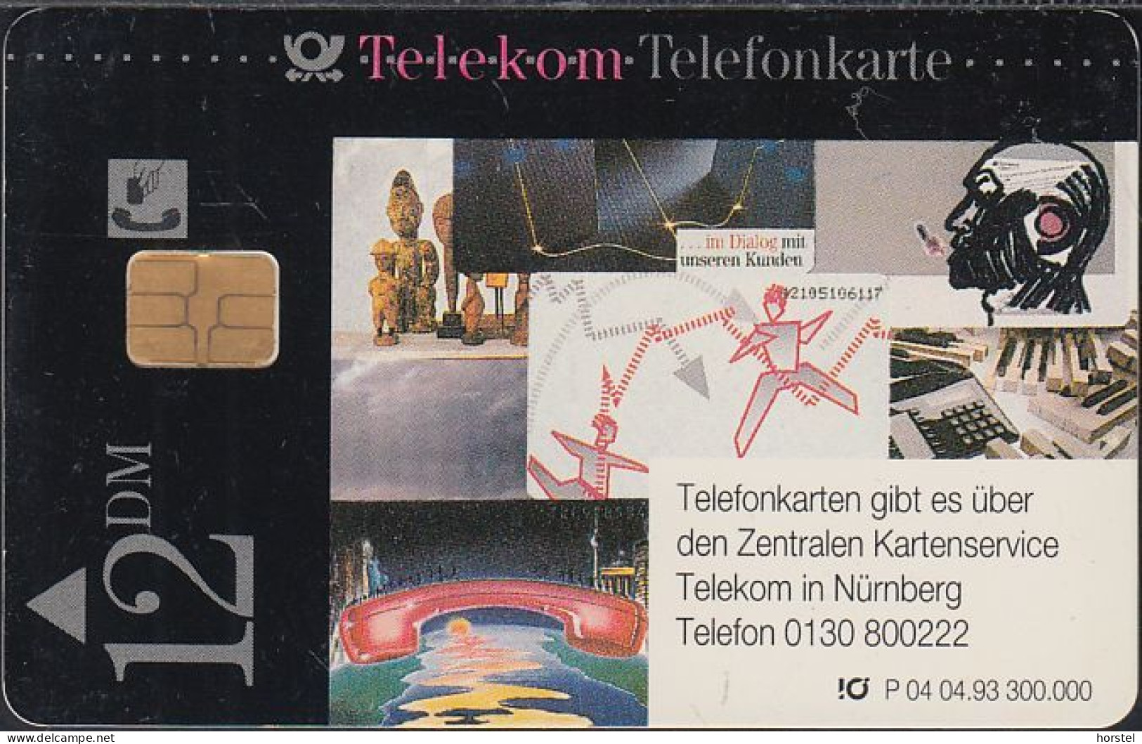 GERMANY P04/93 - Zentraler Kartenservice Nürnberg - P & PD-Series: Schalterkarten Der Dt. Telekom
