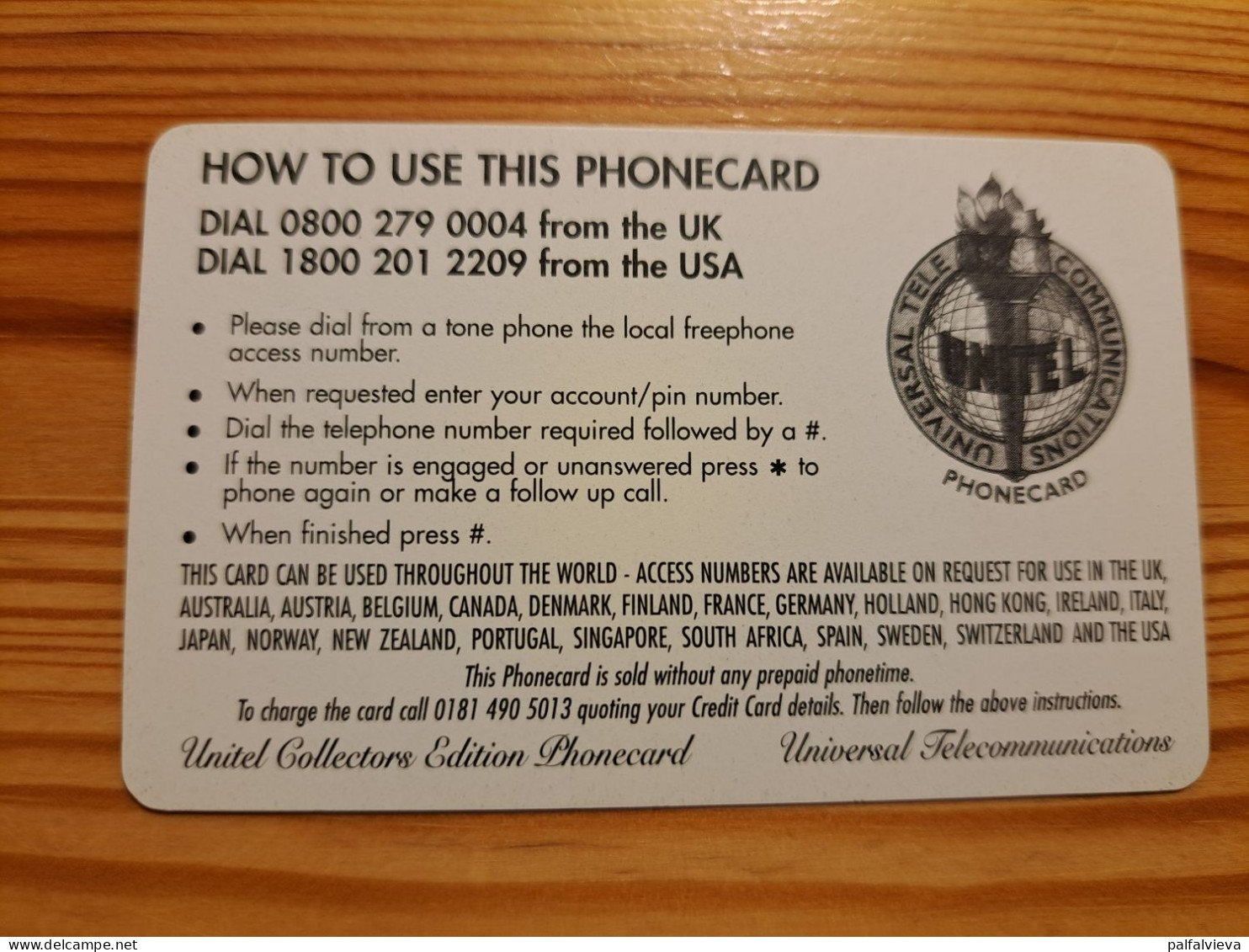 Prepaid Phonecard United Kingdom, Unitel - Airplane, Air Forces Of The World, USA, F-4E Phantom II. - Emissioni Imprese