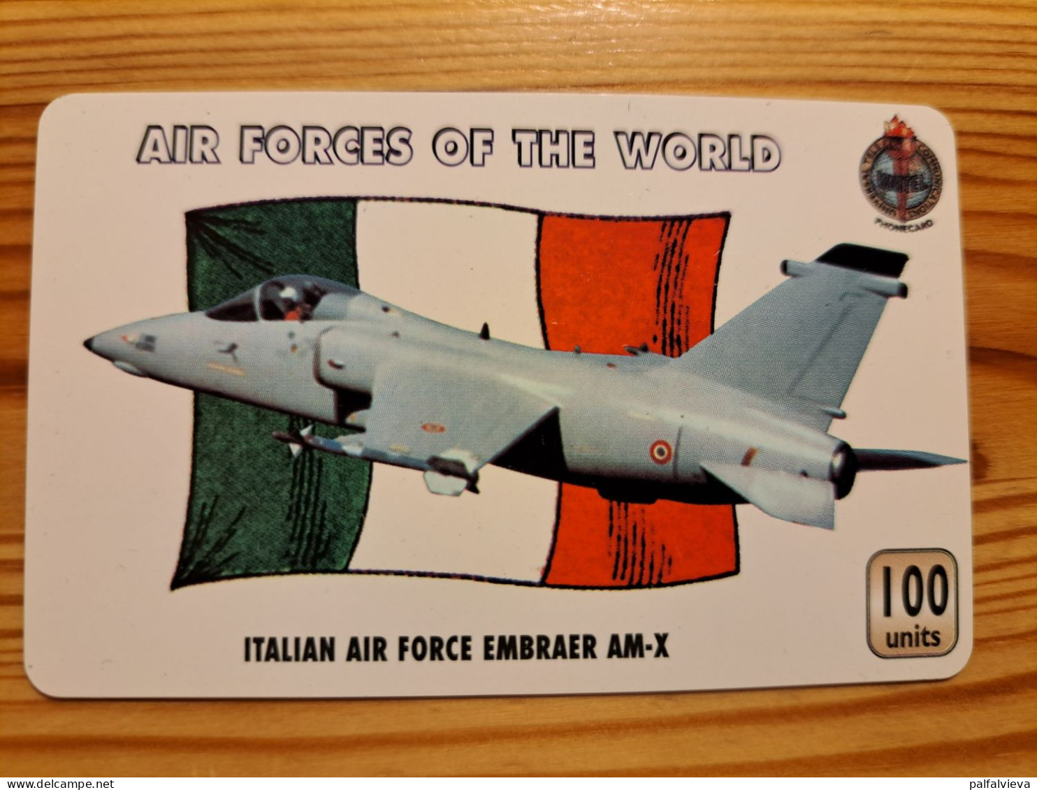 Prepaid Phonecard United Kingdom, Unitel - Airplane, Air Forces Of The World, Italy, Embraer Am-X - Bedrijven Uitgaven