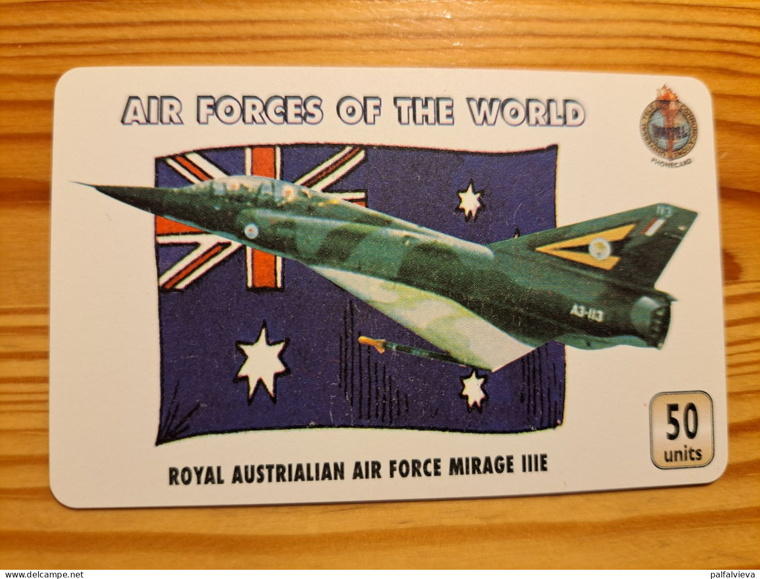 Prepaid Phonecard United Kingdom, Unitel - Airplane, Air Forces Of The World, Australia, Mirage IIIE - [ 8] Companies Issues