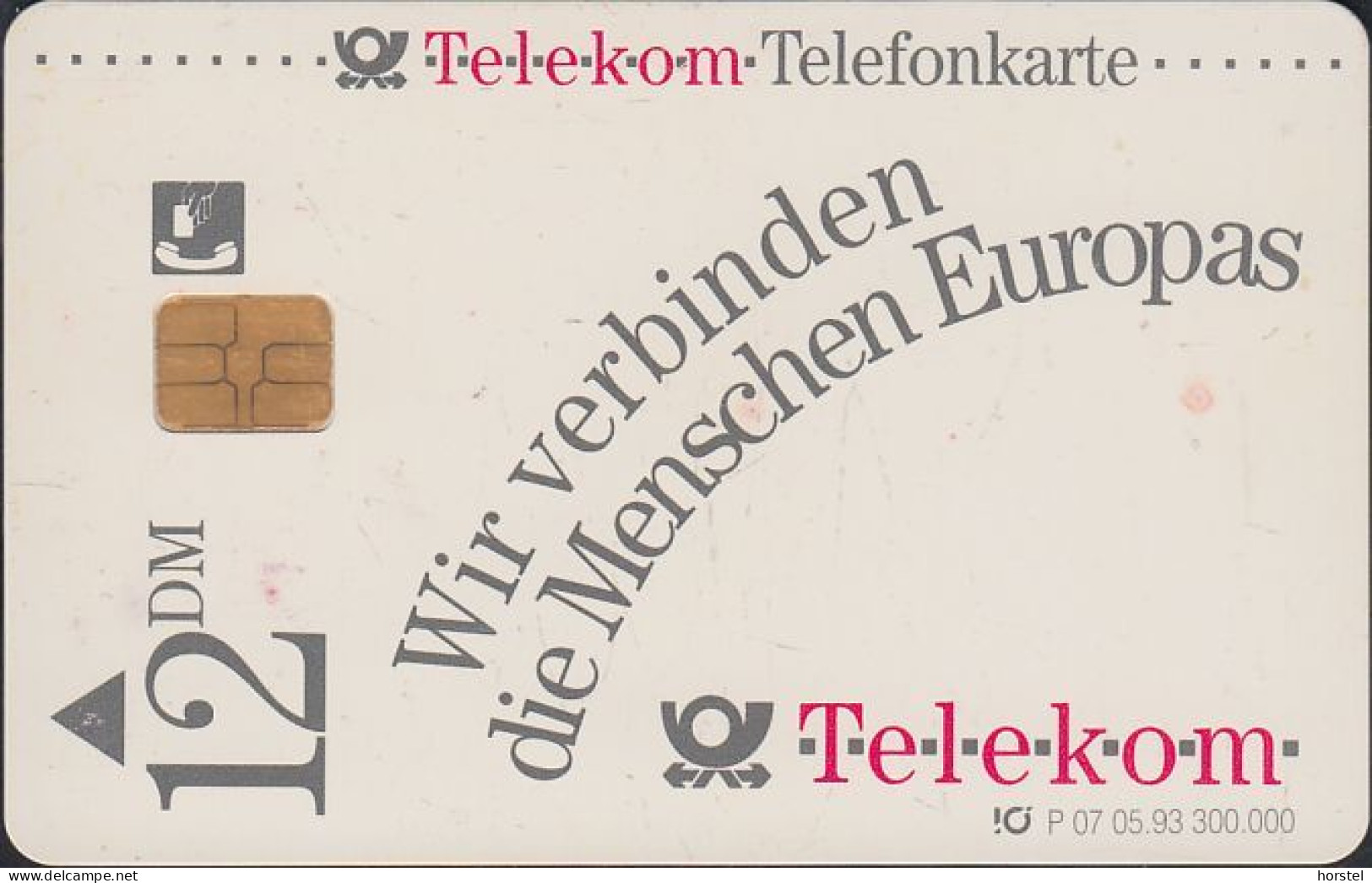 GERMANY P07/93 - Unsere Zukunft In Europa - P & PD-Series: Schalterkarten Der Dt. Telekom