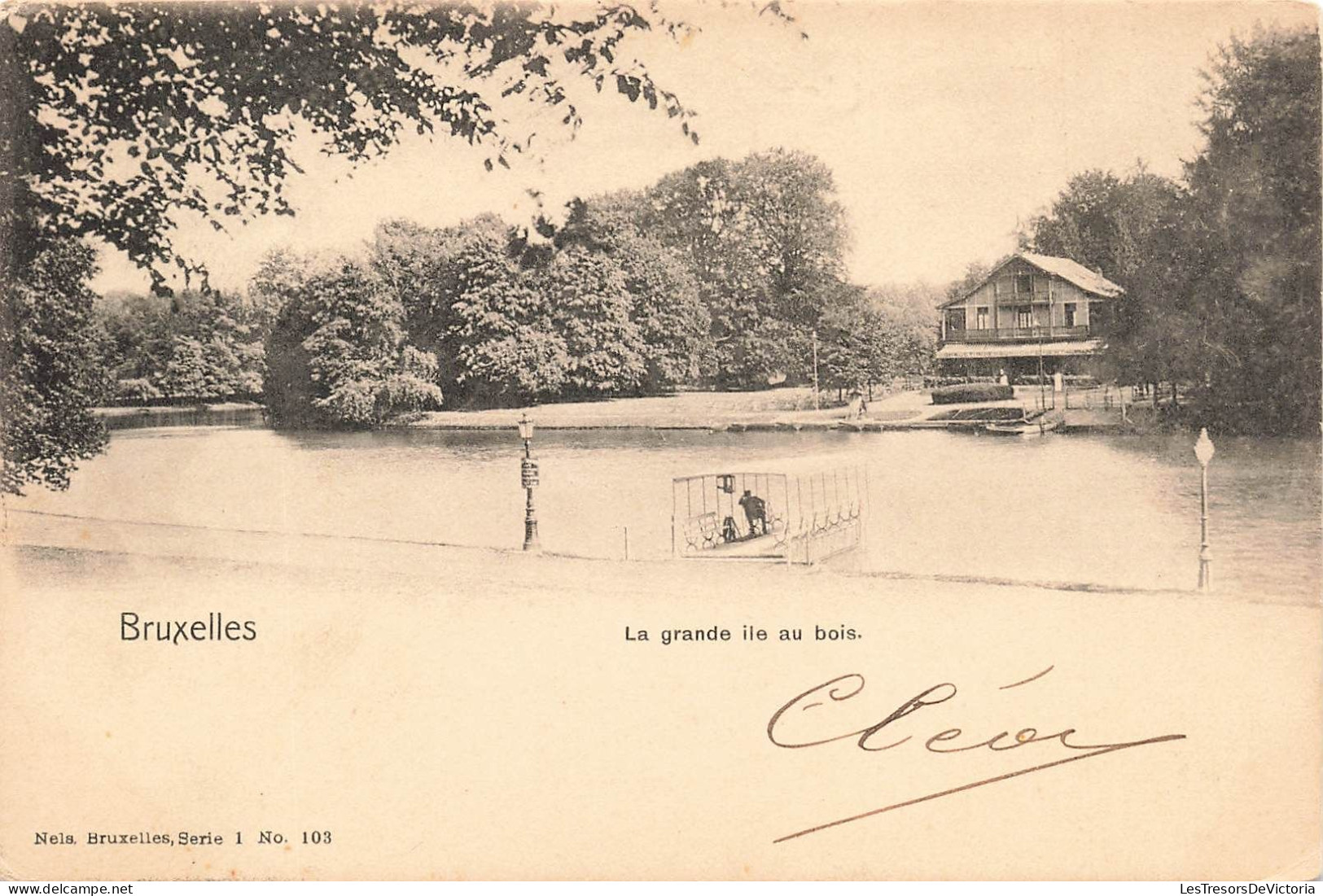 BELGIQUE - Bruxelles - La Grande Ile Au Bois - Carte Postale Ancienne - Forêts, Parcs, Jardins