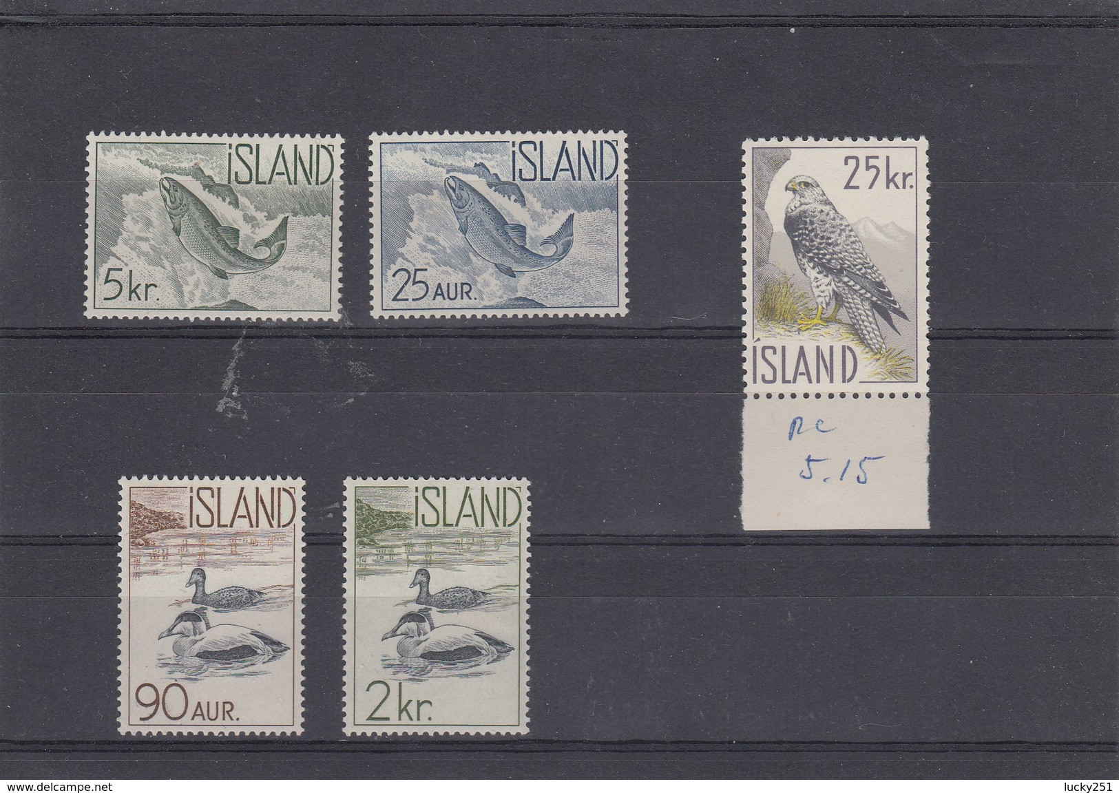 Islande - Neufs**, Faune Diverse, Année 1959, Y.T. 294/298 - Unused Stamps