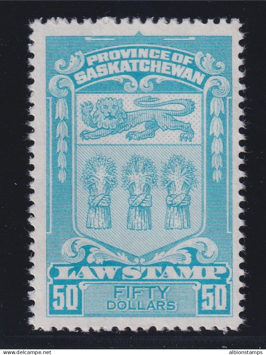 Canada Revenue (Saskatchewan), Van Dam SL67, MNH - Steuermarken