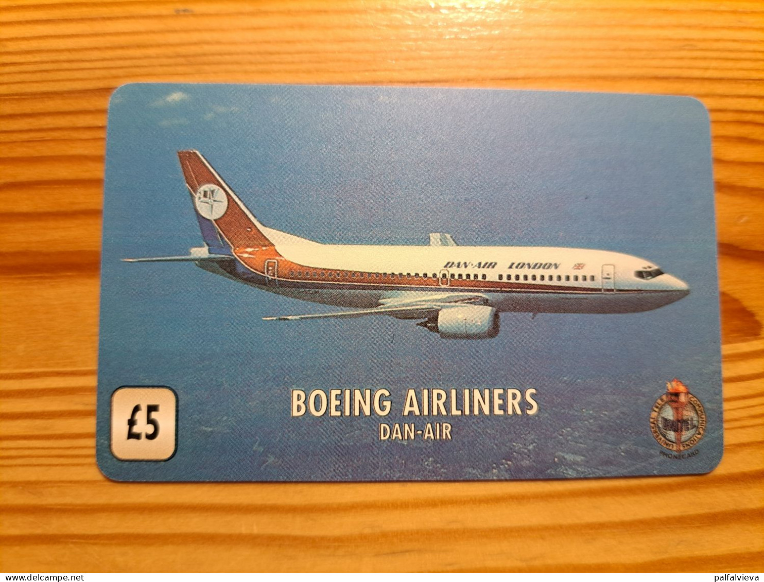 Prepaid Phonecard United Kingdom, Unitel - Airplane, Boeing Airlines, Dan Air - Emissions Entreprises