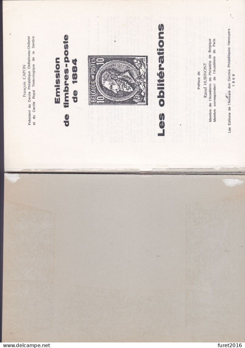 2 LIVRES Emission De 1884 Les Oblitérations+ Atlas Des Oblitérations  Par Capon  89  Pages Et 20 Pages  Format A 5 - Guides & Manuels