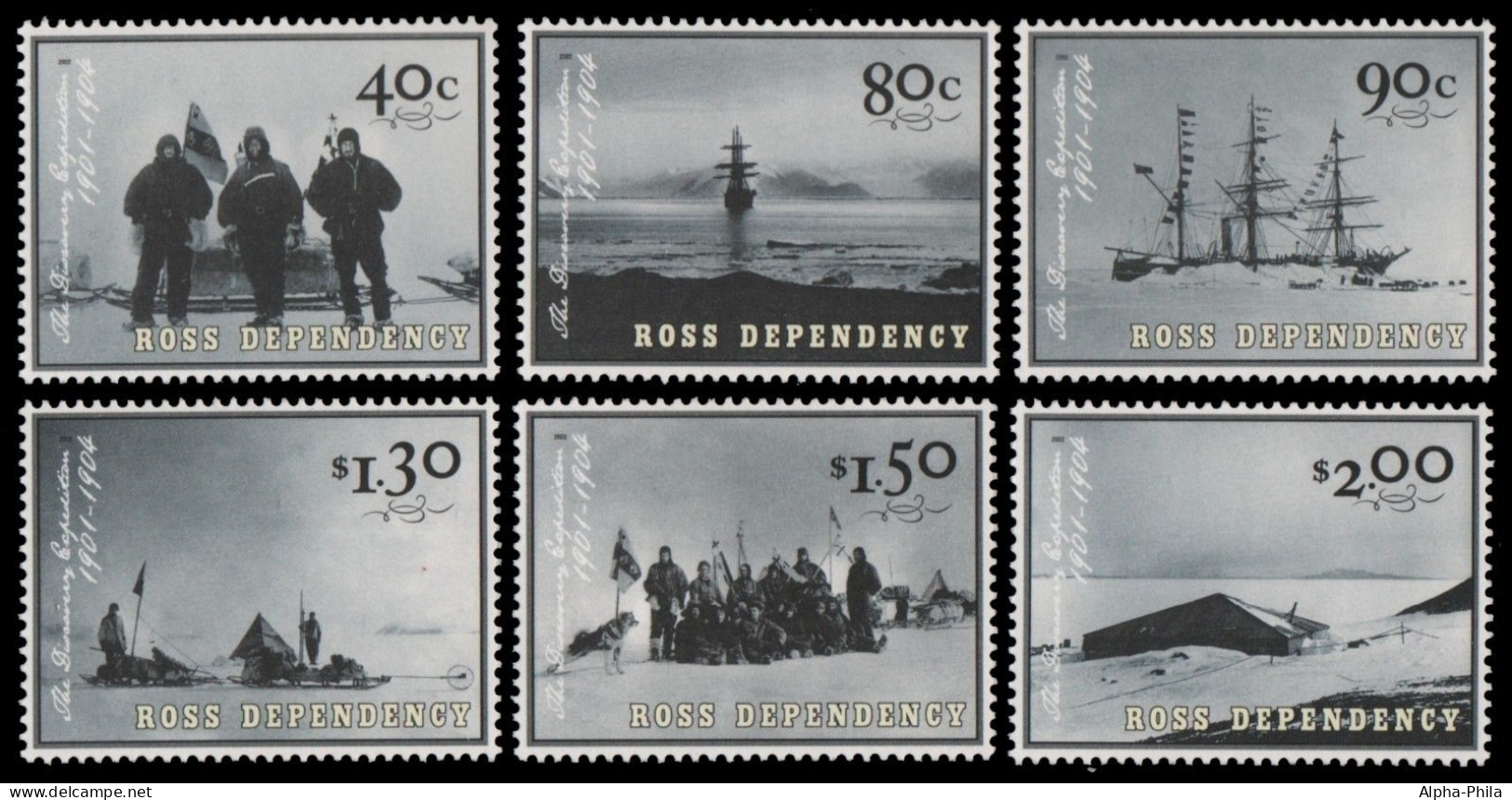 Ross-Gebiet 2002 - Mi-Nr. 78-83 ** - MNH - Robert Scott - Unused Stamps