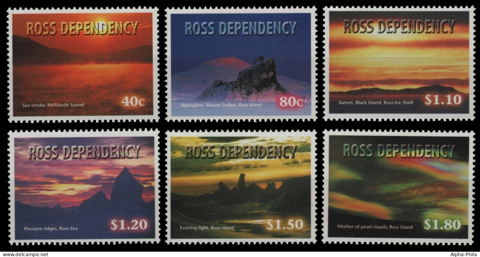 Ross-Gebiet 1999 - Mi-Nr. 60-65 ** - MNH - Naturerscheinungen - Unused Stamps