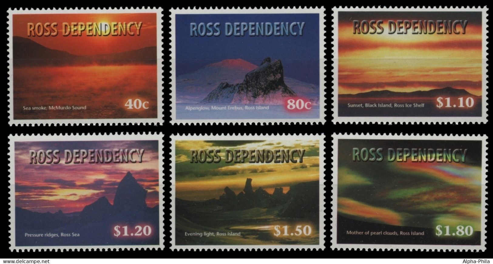 Ross-Gebiet 1999 - Mi-Nr. 60-65 ** - MNH - Naturerscheinungen - Neufs